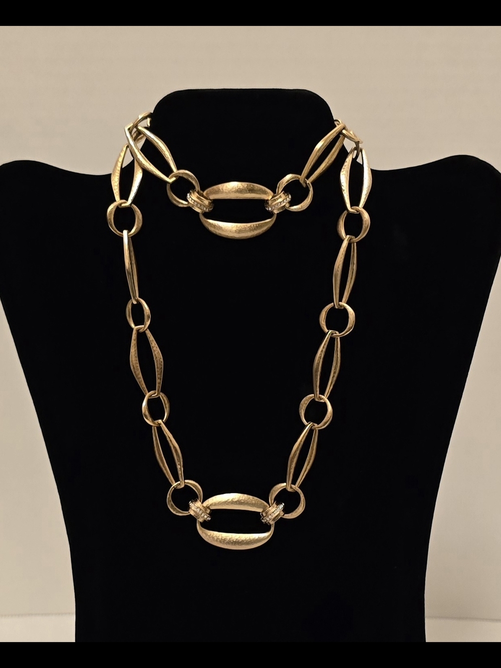 Brighton Meridian Lumens Nexus Gold Tone Oval Link Necklace And Bracelet Set